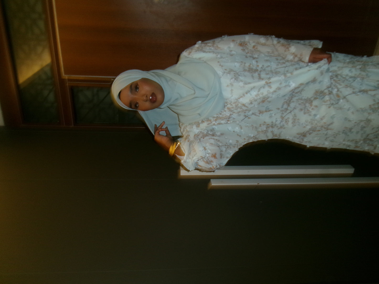 Ubax abaya in baby blue