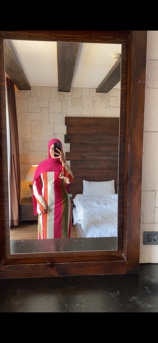 Waris striped dress